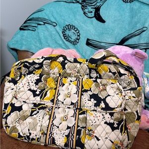 Vera Bradley Yellow and Black Floral Baby Bag